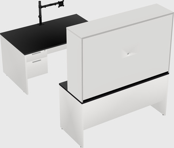 U-shaped desk