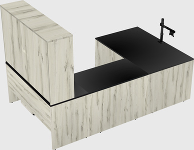 U-shaped desk
