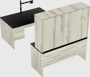 U-shaped desk