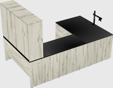 U-shaped desk