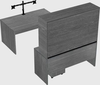 U-shaped desk