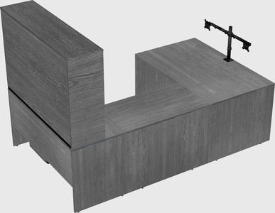 U-shaped desk