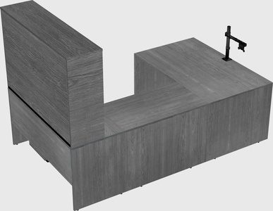 U-shaped desk
