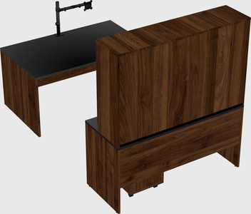 U-shaped desk