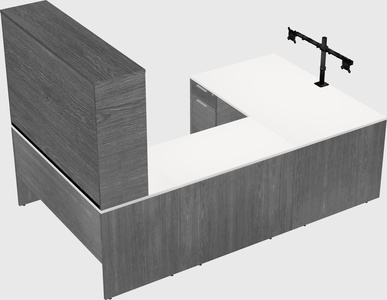 U-shaped desk