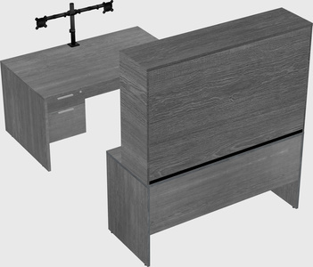 U-shaped desk