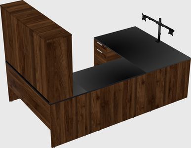 U-shaped desk