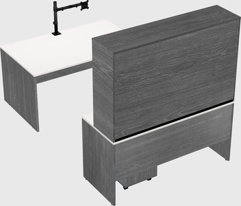 U-shaped desk