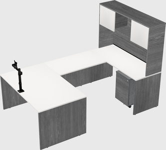 U-shaped desk