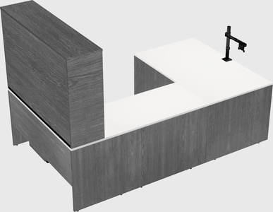 U-shaped desk