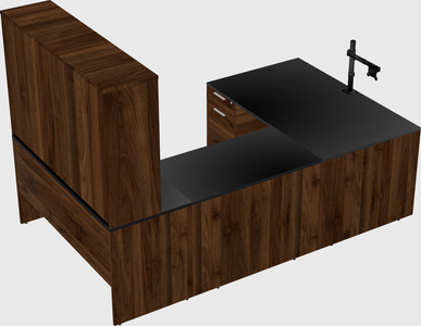 U-shaped desk