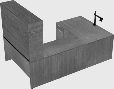 U-shaped desk