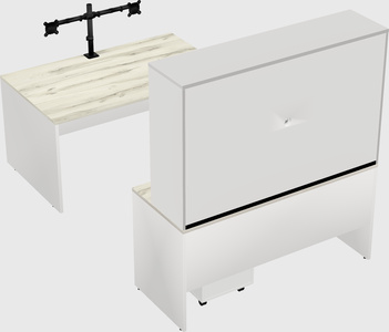 U-shaped desk