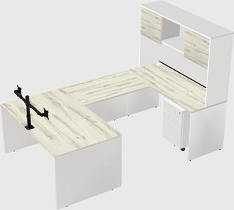U-shaped desk