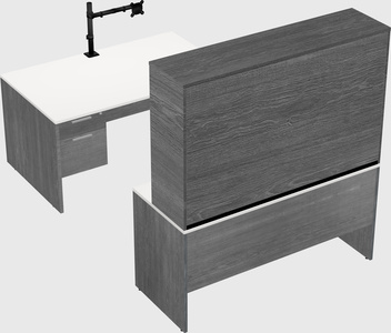 U-shaped desk