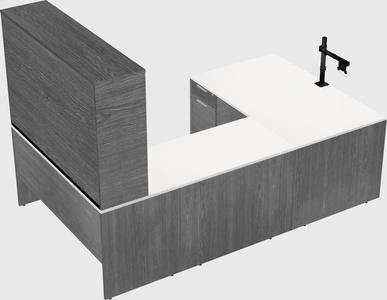 U-shaped desk