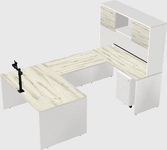 U-shaped desk