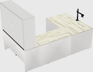 U-shaped desk