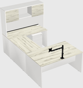 U-shaped desk