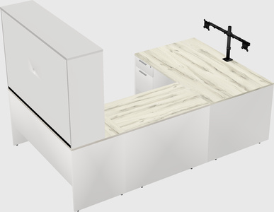 U-shaped desk