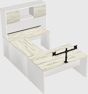 U-shaped desk