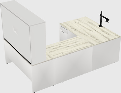 U-shaped desk
