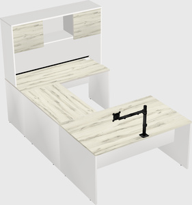 U-shaped desk