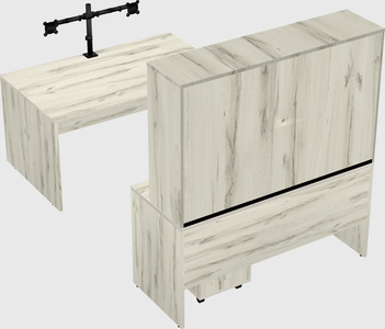 U-shaped desk