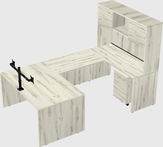 U-shaped desk