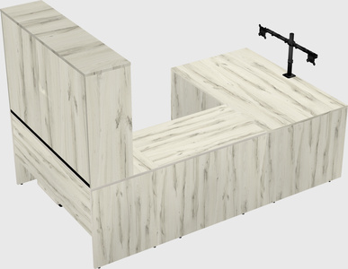 U-shaped desk