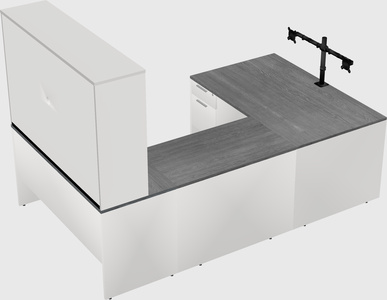 U-shaped desk