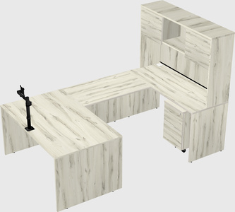 U-shaped desk