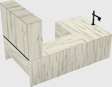 U-shaped desk