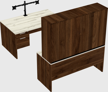 U-shaped desk