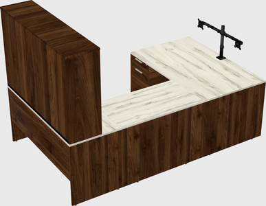 U-shaped desk