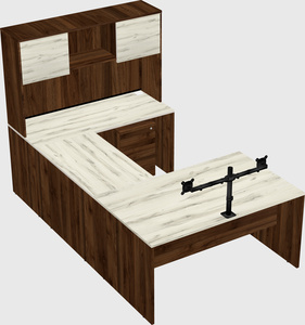 U-shaped desk