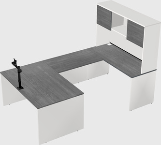 U-shaped desk