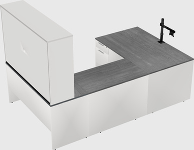 U-shaped desk