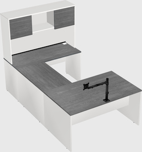 U-shaped desk