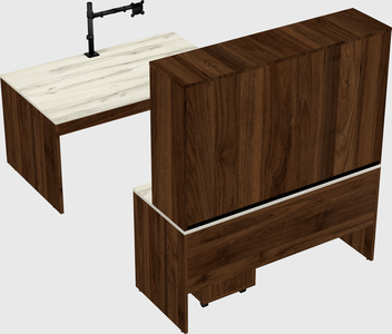 U-shaped desk