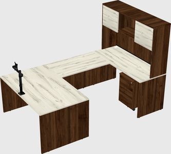 U-shaped desk