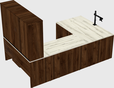 U-shaped desk