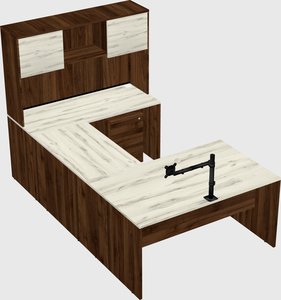 U-shaped desk
