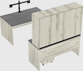 U-shaped desk