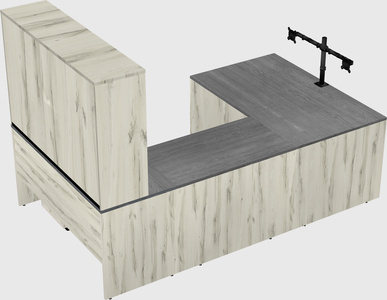 U-shaped desk