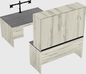 U-shaped desk