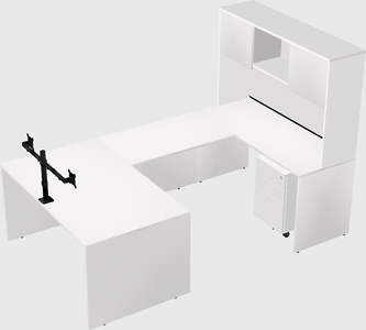 U-shaped desk