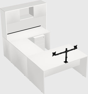 U-shaped desk