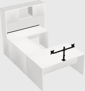 U-shaped desk
