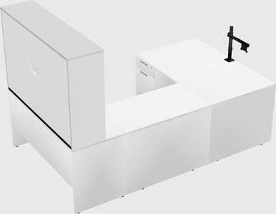 U-shaped desk